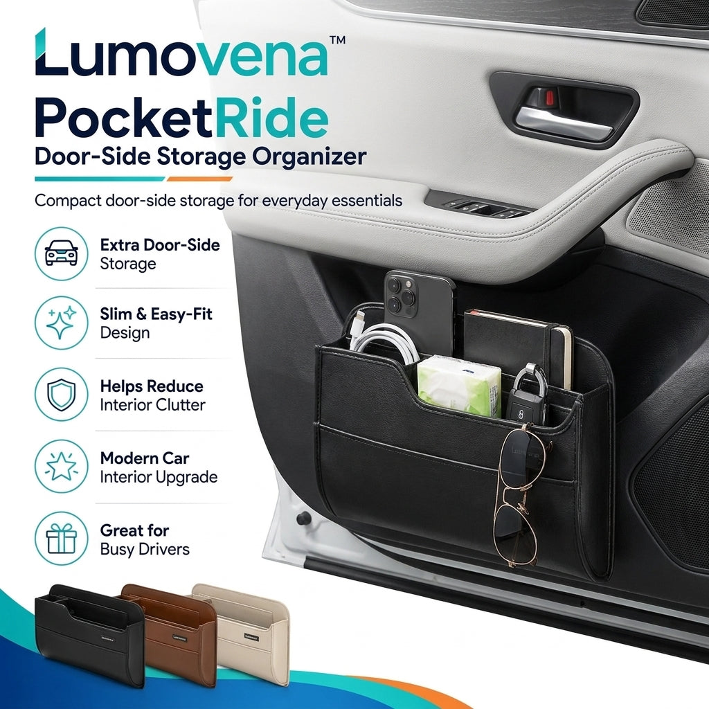 Lumovena™ PocketRide Door-Side Storage Organizer